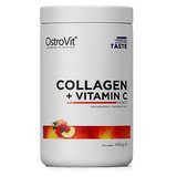 OstroVit Colagen Hidrolizat + Vitamina C, pulbere, piersici, 400 grame (Anti Riduri si dureri articu